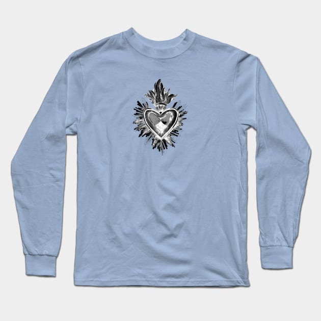 HEART OF CHRIST Long Sleeve T-Shirt by MAYRAREINART